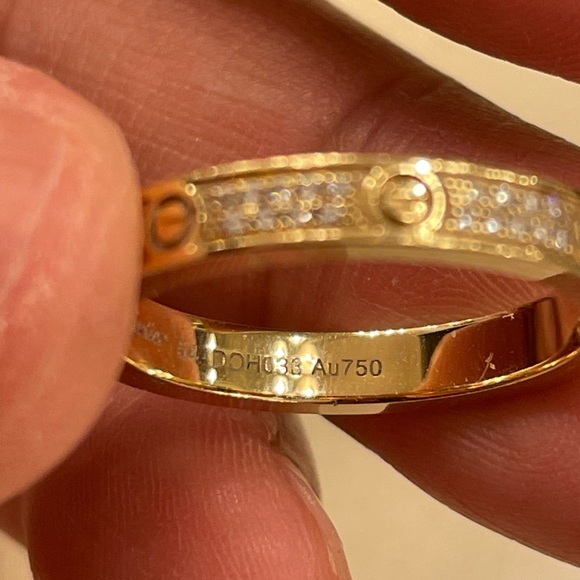 Cute 18k gold ring with authentic diamonds - Picture 7 of 9